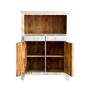 Sion_Solid Indian Wood Bar Cabinet