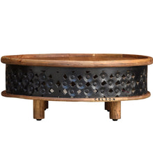 Load image into Gallery viewer, Andrea_Solid Indian Wood Carved Round Coffee Table_80 Dia cm_Available in 3 Colors
