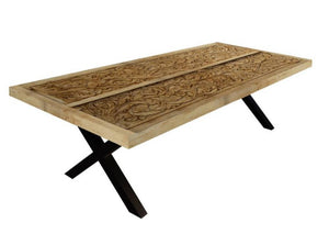 Lionel_Solid Wood Dining Table with Door Top