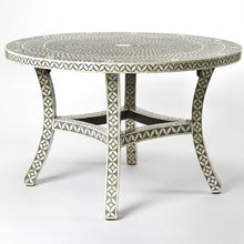 Load image into Gallery viewer, Bryce_Bone Inlay Round Dining Table
