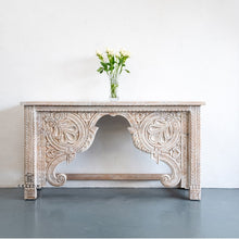 Load image into Gallery viewer, Heidi Hand Carved Indian Wood Console Table_150 cm
