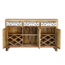 Load image into Gallery viewer, Diane_Hand Carved Wooden Bar Cabinet_Bar Counter
