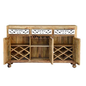 Diane_Hand Carved Wooden Bar Cabinet_Bar Counter