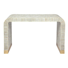 Load image into Gallery viewer, Chelsea_Bone Inlay Console Table_Waterfall Bone Inlay Table _122 cm
