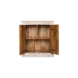 Remy _Hand Carved Solid Wood Bar Cabinet _ 90 cm Length