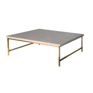 Duff _Bone Inlay Coffee Table with Metal Base_110 cm