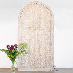 Paula_Solid Indian Wood Hand Carved Cupboard_Height 180 cm