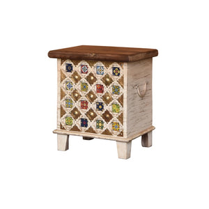 Margo Solid Wood Tile Trunk_Storage Trunk_Bench