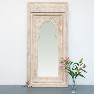 Sami_Indian Hand Carved Window Mirror Frame_90 x 190 cm