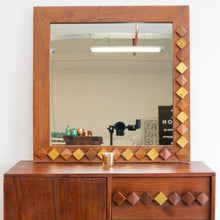 Load image into Gallery viewer, Riva Solid Wood Square Mirror 75 x 75 cm

