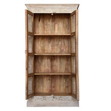 Load image into Gallery viewer, Adam_Solid Indian Wood Hand Carved Cupboard_Almirah_Height 190 cm
