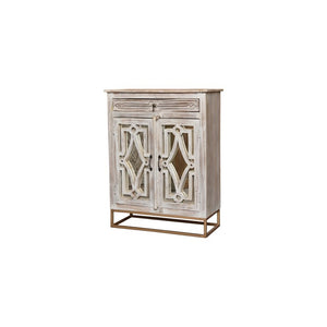 Riva_Hand Carved Solid Wood Bar Cabinet _ 90 cm Length