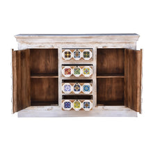 Load image into Gallery viewer, Eliana White Washed _Wooden Tile Cabinet_Chest of Drawer_
