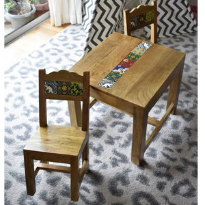 Chalotra_Kids Table & 2 Chairs_Kids Furniture (Set of 3)