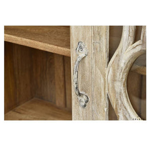 Devki _ Solid Indian Wood Hand Carved Cupboard_Almirah_Height 195 cm