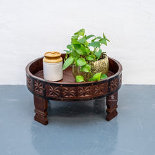 Load image into Gallery viewer, Jarah_Hand Carved Chakki Table_Grinder Table_Available in 3 Sizes

