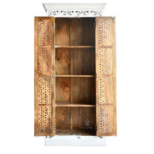 Load image into Gallery viewer, Saige Hand Carved Indian Wood Tall Almirah_Cupboard_Height 180 cm
