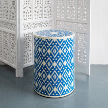 Load image into Gallery viewer, Bliss  Bone Inlay Round Stool

