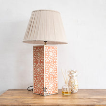 Load image into Gallery viewer, Jiva Bone Inlay lamp with Shade
