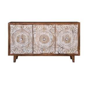 Heidi Hand Carved Wooden Sideboard_Buffet_160 cm