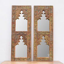 Load image into Gallery viewer, Rama Hand Carved Jharokha Mirror Set of 2
