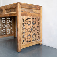 Load image into Gallery viewer, Eva_Solid Indian Wood Hand Carved Study Table_100 cm
