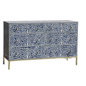 Grace_Bone Inlay Chest of Drawer with 6 Drawers_ 130cm Length
