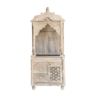 Shakti_Hand Carved Wooden Altar_Wooden Mandir_Prayer Mandir_Altar