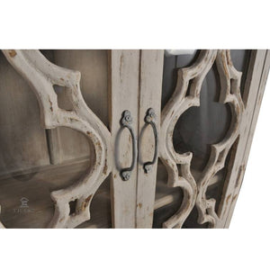 Naomi_ Solid Indian Wood Hand Carved Cupboard_Height 193 cm
