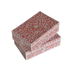 Load image into Gallery viewer, Amber Mother of Pearl Inlay Box
