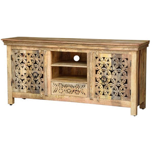 Rory _Solid Indian Wood Hand Carved TV Cabinet_TV Unit
