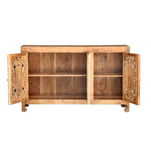 Sana_ Hand Carved Wooden Sideboard_Buffet_Cabinet