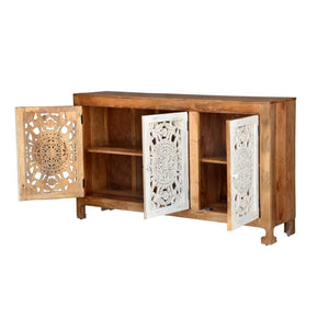 Sana_ Hand Carved Wooden Sideboard_Buffet_Cabinet