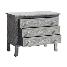 Load image into Gallery viewer, Carl Bone Inlay Chest of Drawer with 3 Drawers_ 100 cm Length
