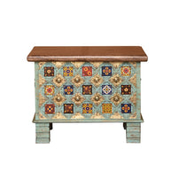 Load image into Gallery viewer, Keira_Solid Wood Coffee Table_Storage Trunk_Rustic Green_Available in different sizes
