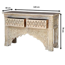 Load image into Gallery viewer, Jeter_Solid Wood Console Table with 2 Drawer_120 cm
