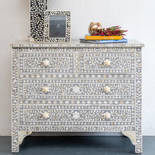 Load image into Gallery viewer, Jesse Bone Inlay Chest of Drawer with 4 Drawers_ 105 cm Length
