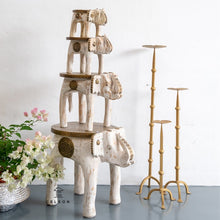 Load image into Gallery viewer, Neha Wooden Elephant with Brass work
