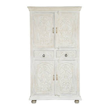 Load image into Gallery viewer, Aniston_Solid Indian Wood Hand Carved Cupboard_Height 180 cm
