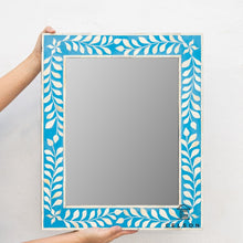 Load image into Gallery viewer, Nicole _Bone Inlay Mirror_Frame in Multi Pattern &amp; Colors

