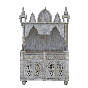 Rinita_Hand Carved Wooden Altar_Wooden Mandir_Prayer Mandir_Altar