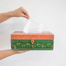 Load image into Gallery viewer, Riva_Hand Painted Tissue Box
