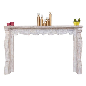 Biona_ Hand Carved Wooden Console Table_173 cm