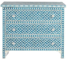 Load image into Gallery viewer, Otto Bone Inlay Chest of Drawer with 3 Drawers_ 104 cm Length
