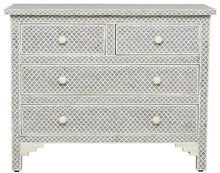 Load image into Gallery viewer, Townie _Bone Inlay Chest of Drawer with 4 Drawers_ 104 cm Length

