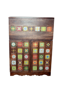 Ricci_Solid Wood Bar Cabinet