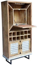 Load image into Gallery viewer, Hecht_Solid Wood Bar Cabinet With_Wine Display Rack
