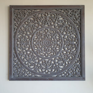 Alice_Wooden Carved Wall Panel