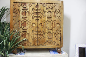 Laurie Solid Indian Wood  2 Door Accent Cabinet_Cupboard_ 90 cm Length