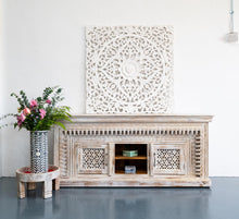 Load image into Gallery viewer, Levine_Hand Carved TV Cabinet_TV Unit_Indian Spindle TV Unit
